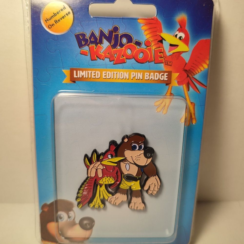 Banjo And Kazooie Enamel Pin Limited Edition Official Rare Collectible Badge